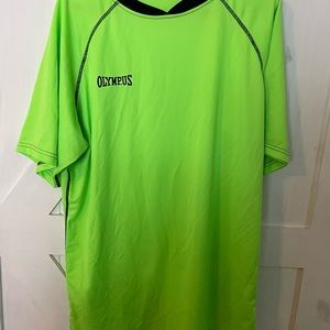 Olympus, 2x men’s short sleeve athletic shirt. Fitness, workout, rugby, sport